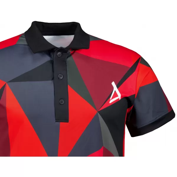  Tricou funcțional pentru bărbați cu guler premium ALTISPORT VOJ/ALM007TR05 ROŞU 