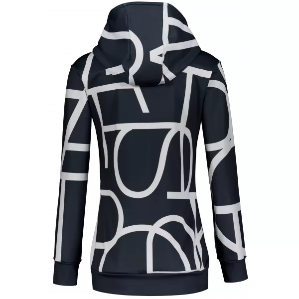  Premium cu hanorac funcțional pentru femei ALTISPORT VOJ/ALW085MI01 NEGRU 