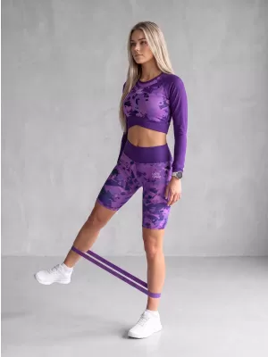 Jambiere pentru femei deasupra genunchilor premium ALTISPORT VOJ/ALW110LEG02 VIOLET