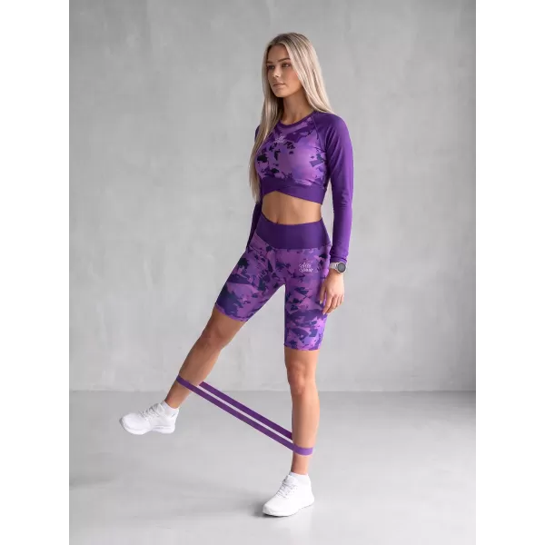  Jambiere pentru femei deasupra genunchilor premium ALTISPORT VOJ/ALW110LEG02 VIOLET 