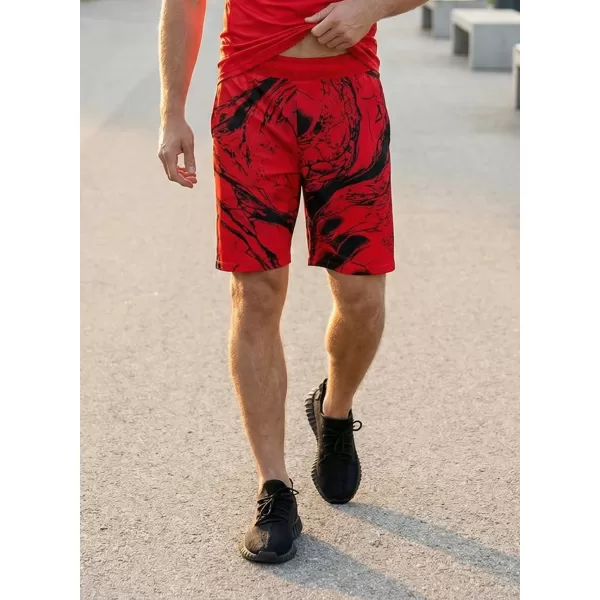  Premium pantaloni scurți funcționali pentru bărbați ALTISPORT VOJ/ALM071KRA01 ROŞU 