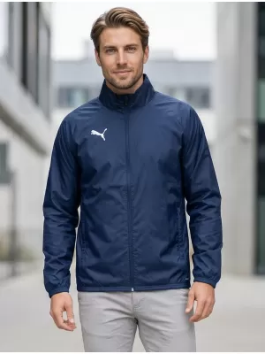 Jachetă bărbătească PUMA TEAMGOAL ALL WEATHER JACKET 659038_06 PUMA NAVY/PUMA WHITE