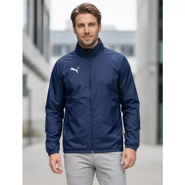  Jachetă bărbătească PUMA TEAMGOAL ALL WEATHER JACKET 659038_06 PUMA NAVY/PUMA WHITE 