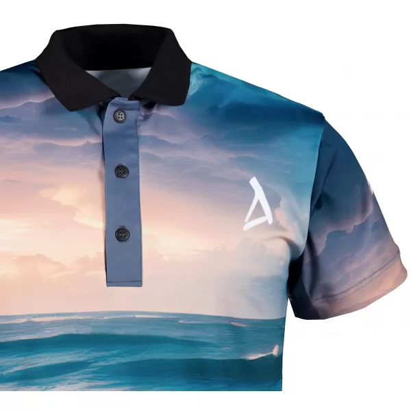  Tricou funcțional pentru bărbați cu guler premium ALTISPORT VOJ/ALM103TR05 MARE 