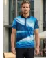 Tricou funcțional pentru bărbați cu guler premium ALTISPORT VOJ/ALM103TR05 ZĂPADĂ