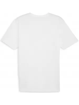 Tricou bărbătesc PUMA TEAMRISE LOGO JERSEY COTTON 658705_04 PUMA WHITE/PUMA BLACK
