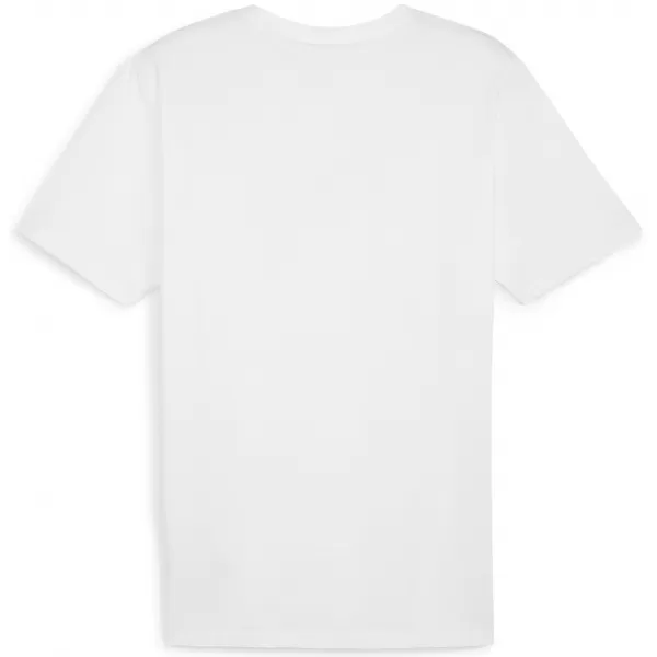  Tricou bărbătesc PUMA TEAMRISE LOGO JERSEY COTTON 658705_04 PUMA WHITE/PUMA BLACK 