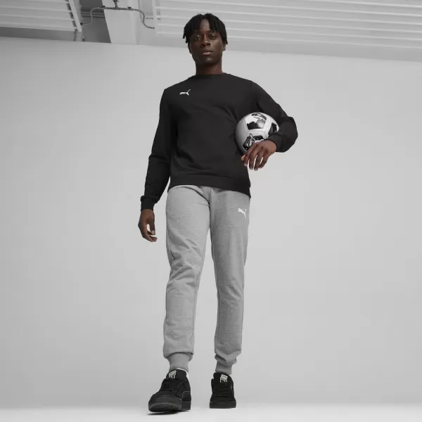  Panoul pentru bărbați PUMA TEAMGOAL CASUALS CREW NECK S 658592_03 PUMA BLACK/PUMA WHITE 