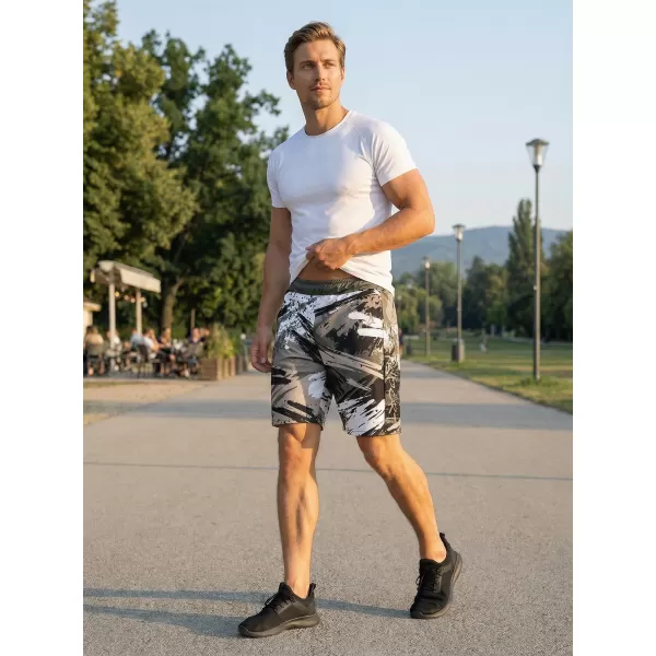  Premium pantaloni scurți funcționali pentru bărbați ALTISPORT VOJ/ALM014KRA01 NEGRU -GRAY 