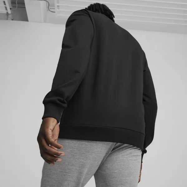  Panoul pentru bărbați PUMA TEAMGOAL CASUALS CREW NECK S 658592_03 PUMA BLACK/PUMA WHITE 