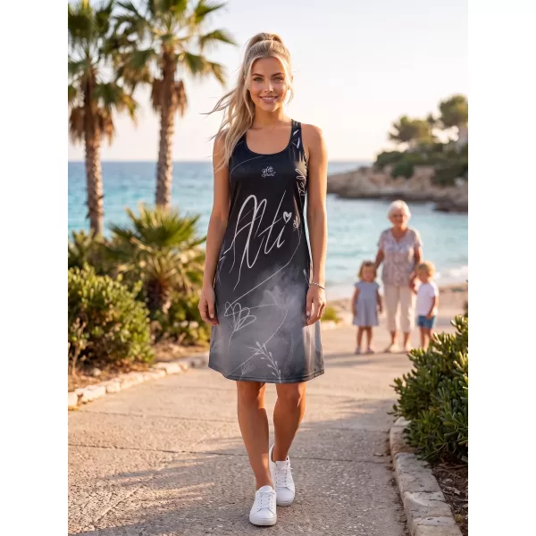  Premium rochie funcțională pentru femei ALTISPORT VOJ/ALW083SAT01 ALB -NEGRU 