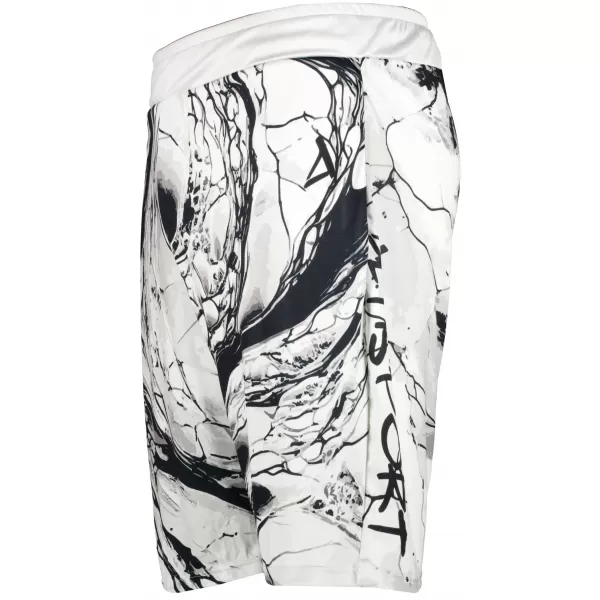  Premium pantaloni scurți funcționali pentru bărbați ALTISPORT VOJ/ALM071KRA01 ALB -ȘI -BLACK 