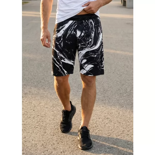  Premium pantaloni scurți funcționali pentru bărbați ALTISPORT VOJ/ALM071KRA01 ALB -NEGRU 