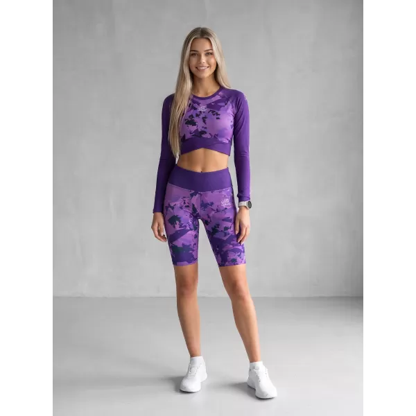  Jambiere pentru femei deasupra genunchilor premium ALTISPORT VOJ/ALW110LEG02 VIOLET 