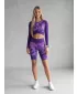 Jambiere pentru femei deasupra genunchilor premium ALTISPORT VOJ/ALW110LEG02 VIOLET