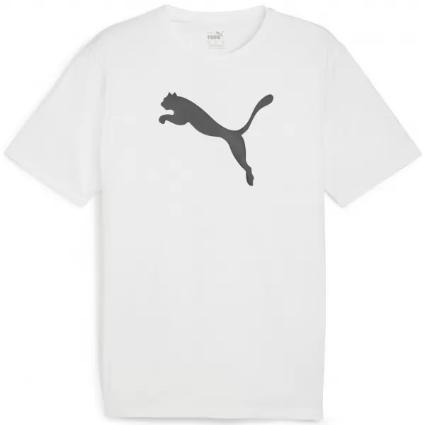  Tricou bărbătesc PUMA TEAMRISE LOGO JERSEY COTTON 658705_04 PUMA WHITE/PUMA BLACK 