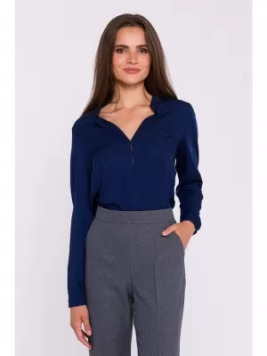 Bluza de dama STYLOVE S375 ALBASTRU MARIN