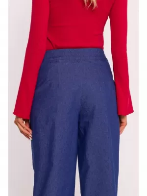 Pantaloni de dama MOE M799 ALBASTRU