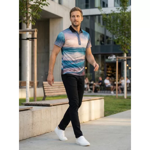  Tricou funcțional pentru bărbați cu guler premium ALTISPORT VOJ/ALM103TR05 MARE 