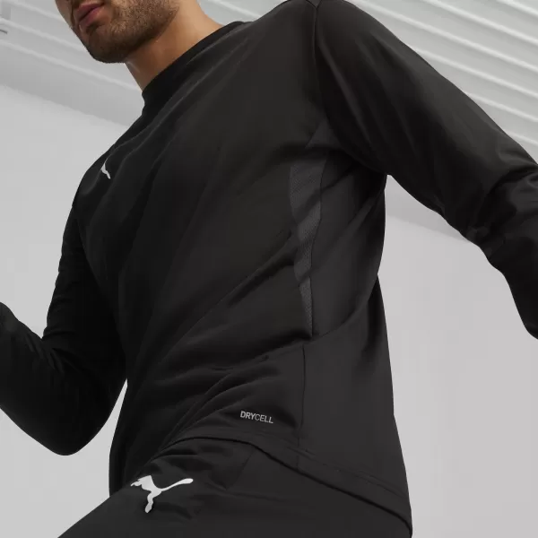  Panoul pentru bărbați PUMA TEAMGOAL TRAINING SWEAT 658649_03 PUMA NEGRU/ALB/GRI ÎNCHIS 