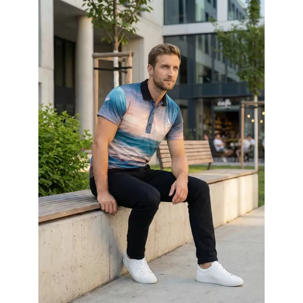  Tricou funcțional pentru bărbați cu guler premium ALTISPORT VOJ/ALM103TR05 MARE 