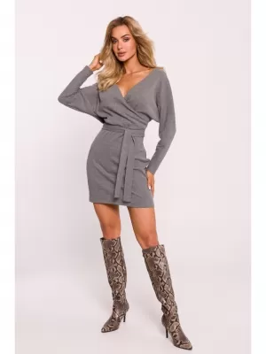 Rochie MOE M819 MELANGE GRI