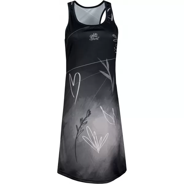  Premium rochie funcțională pentru femei ALTISPORT VOJ/ALW083SAT01 ALB -NEGRU 