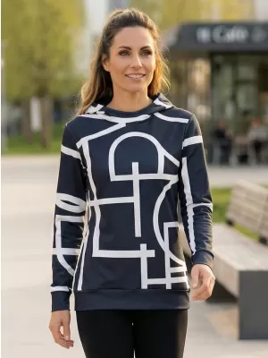 Premium cu hanorac funcțional pentru femei ALTISPORT VOJ/ALW085MI01 NEGRU