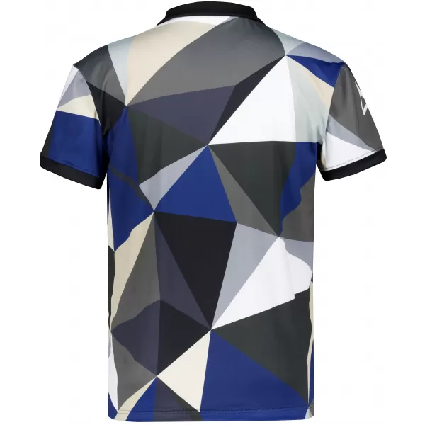  Tricou funcțional pentru bărbați cu guler premium ALTISPORT VOJ/ALM007TR05 ALBASTRU NAVAL/MARO 