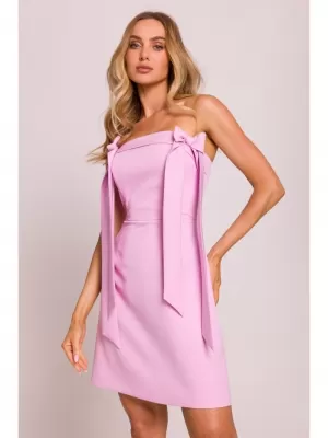 Rochie MOE M851 ROZ BOMBOANĂ