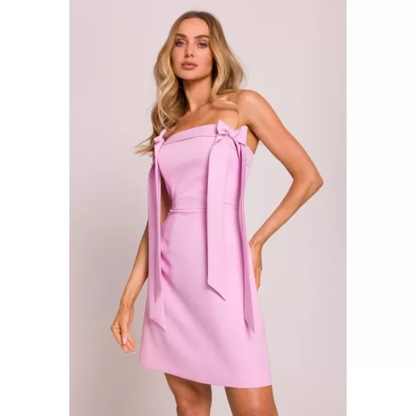  Rochie MOE M851 ROZ BOMBOANĂ 