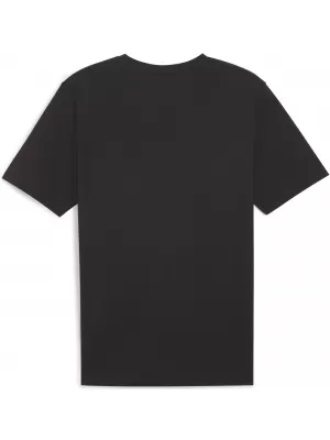 Tricou bărbătesc PUMA TEAMRISE LOGO JERSEY COTTON 658705_03 PUMA BLACK/PUMA WHITE