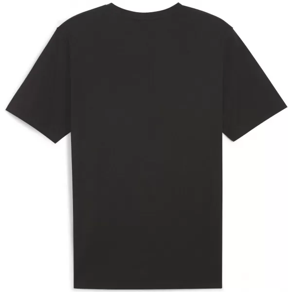  Tricou bărbătesc PUMA TEAMRISE LOGO JERSEY COTTON 658705_03 PUMA BLACK/PUMA WHITE 