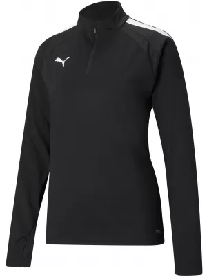 Geacă pentru doamne PUMA TEAMLIGA 1/4 ZIP TOP W 657253_03 PUMA BLACK/PUMA WHITE