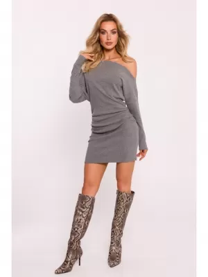 Rochie MOE M818 MELANGE GRI