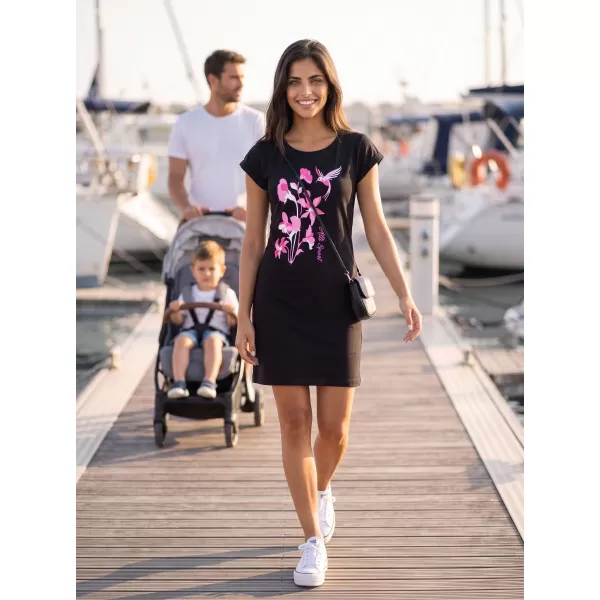  Rochie ALTISPORT ALW191178 NEGRU -PINK 
