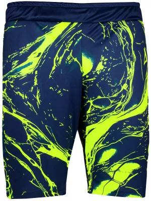 Premium pantaloni scurți funcționali pentru bărbați ALTISPORT VOJ/ALM071KRA01 NAVY/GALBEN