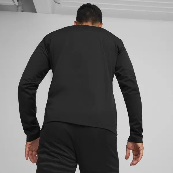  Panoul pentru bărbați PUMA TEAMGOAL TRAINING SWEAT 658649_03 PUMA NEGRU/ALB/GRI ÎNCHIS 