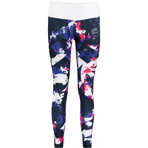  Premium pentru jambiere pentru femei ALTISPORT VOJ/ALW110LEG01 VIOLET -WHITE 