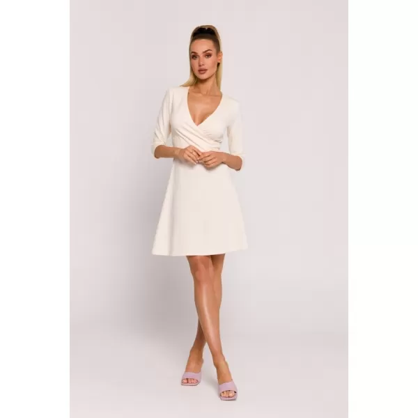  Rochie MOE M786 CREMĂ 