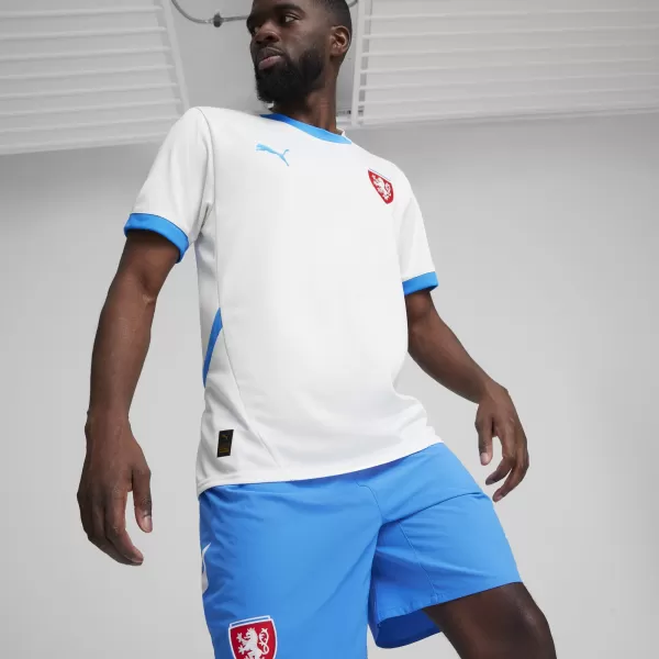  Jersey de fotbal PUMA FACR AWAY JERSEY REPLICA 774128_02 PUMA WHITE/IGNITE BLUE 