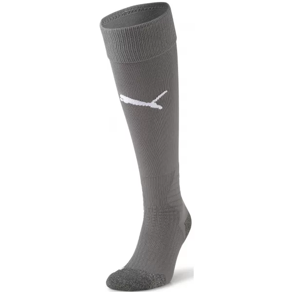  Șosete de fotbal PUMA TEAM LIGA SOCKS 703438_43 SMOKED PEARL/ PERLĂ AFUMATĂ/ALB ALB 
