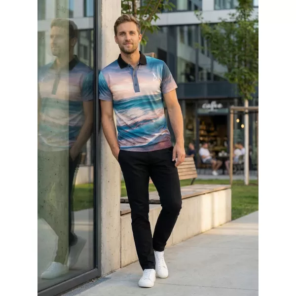  Tricou funcțional pentru bărbați cu guler premium ALTISPORT VOJ/ALM103TR05 MARE 