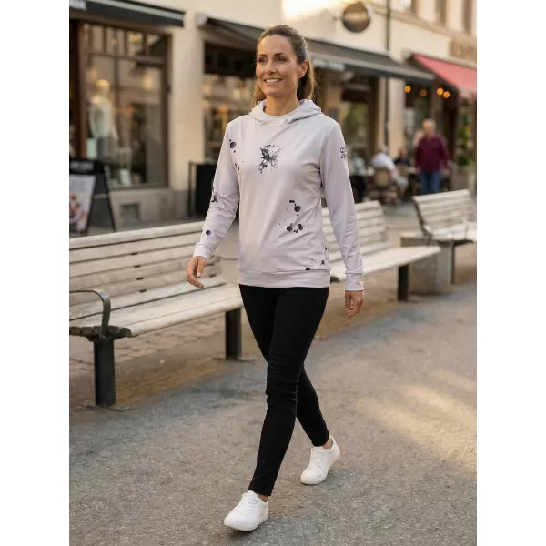  Premium cu hanorac funcțional pentru femei ALTISPORT VOJ/ALW077MI01 GRI -BLACK 