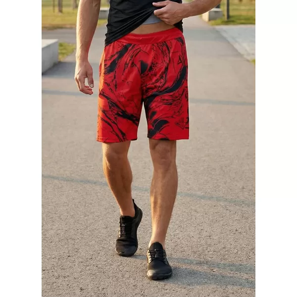  Premium pantaloni scurți funcționali pentru bărbați ALTISPORT VOJ/ALM071KRA01 ROŞU 