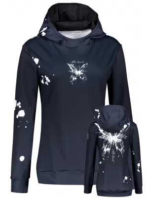 Premium cu hanorac funcțional pentru femei ALTISPORT VOJ/ALW077MI01 NEGRU