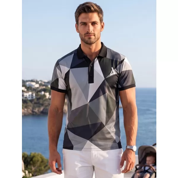  Tricou funcțional pentru bărbați cu guler premium ALTISPORT VOJ/ALM007TR05 GRI 
