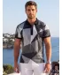 Tricou funcțional pentru bărbați cu guler premium ALTISPORT VOJ/ALM007TR05 GRI