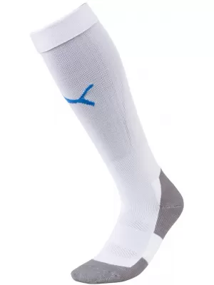 Șosete de fotbal PUMA TEAM LIGA SOCKS CORE 703441_12 PUMA ALB/ALBASTRU ELECTRIC L