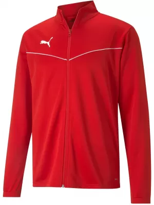 Sacou PUMA TEAMRISE TRG POLY JACKET 657392_01 PUMA RED/PUMA WHITE